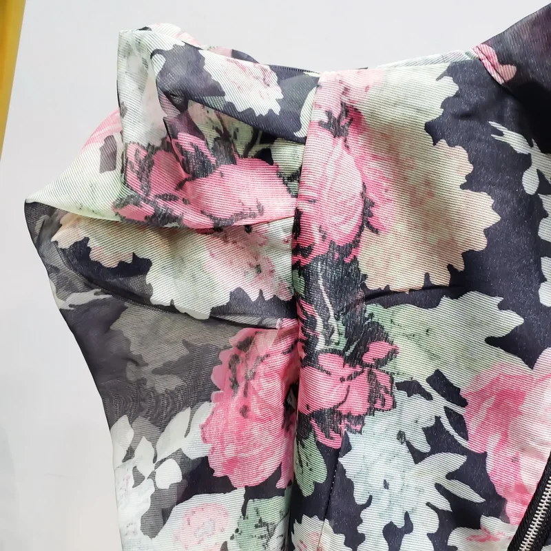 2021 сезон: весна-лето для женщин в винтажном стиле с Цветочный принт буффами на