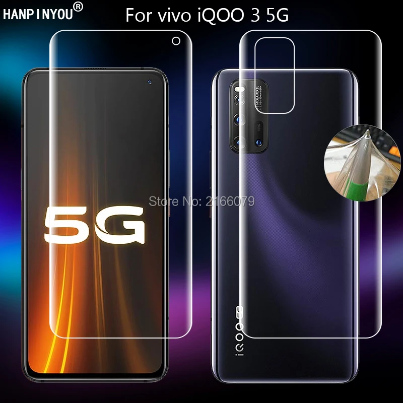 Гидрогелевая Защитная пленка для vivo iQOO 3, 5G, iQOO3, 6,44 дюйма, прозрачная, ТПУ/матовая, с защитой от отпечатков пальцев
