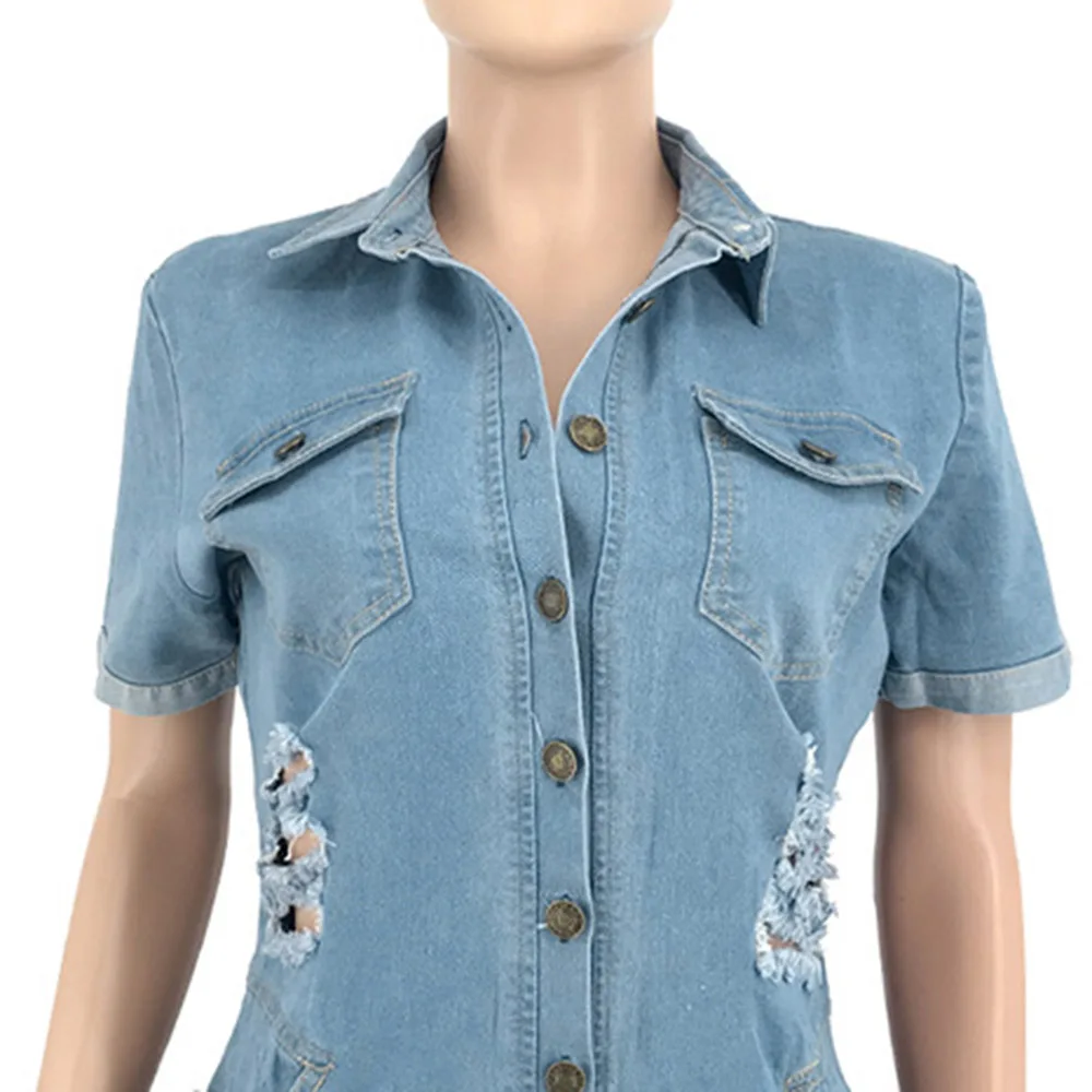 Африканский Модный повседневный джинсовый комбинезон больших размеров 3XL