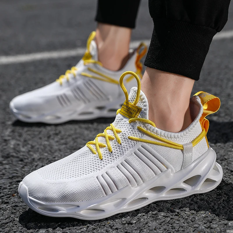 Damyuan Shoes Men Lightweight Blade Running Shockproof Breathable Gym Walking High Rise Mens 39-46 | Обувь