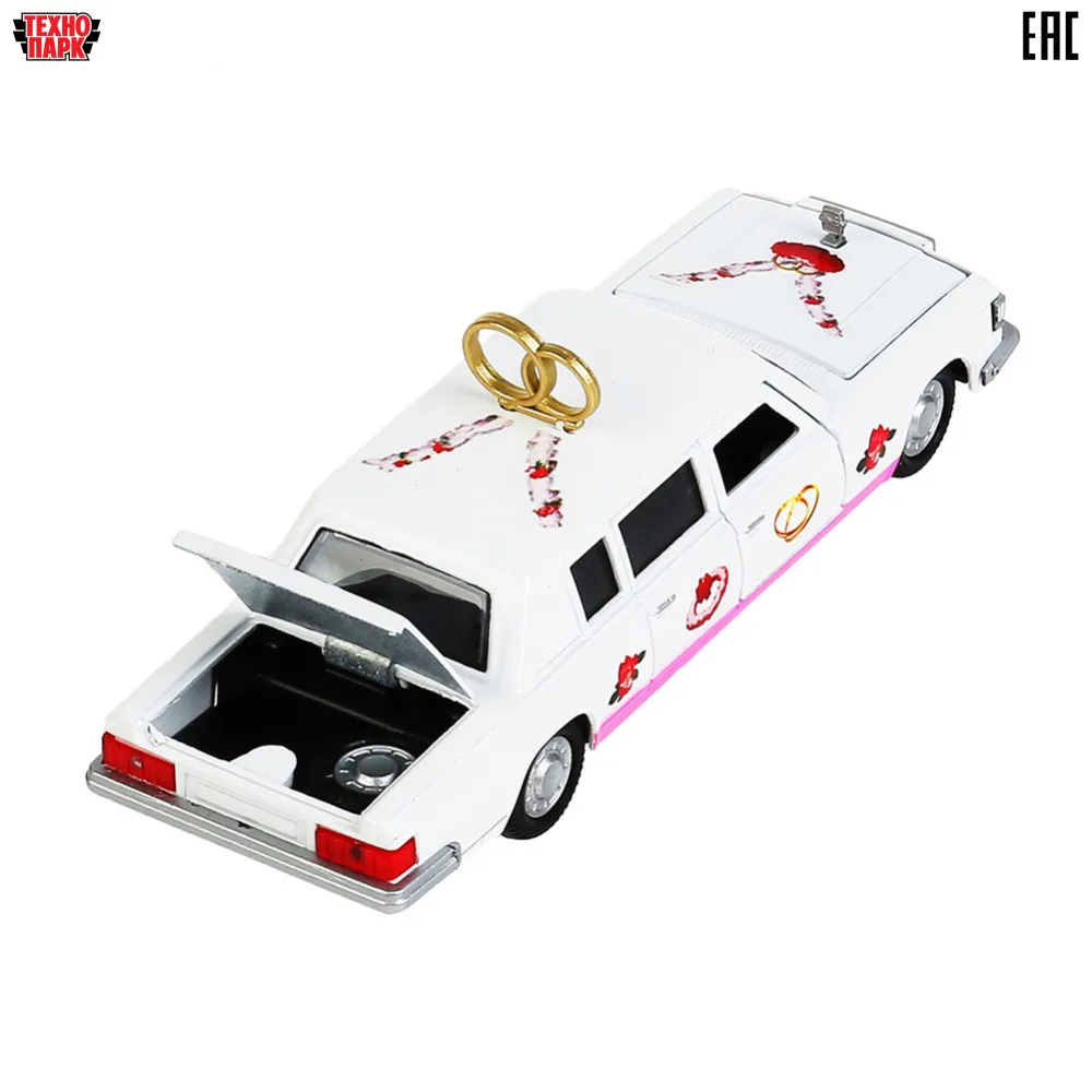 Машина ТЕХНОПАРК ЗИЛ 115 металлическая инерционный механизм русская озвучка