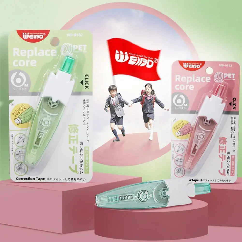 

1pc 5mm*6m Press White Corrector Pen Special Design Correction School Tape Pen White Stationery Supplies Office W0a2