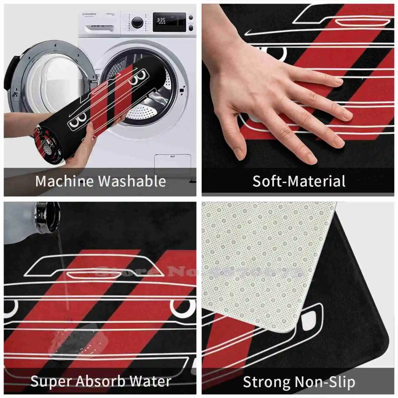 Мягкий коврик для ног Challenger товары комнаты ковер автомобиля мотоспорта Дрифтинг