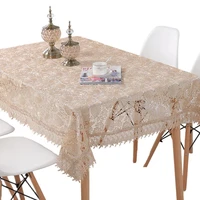 new pastoral leaf lace hallow out lace round rectangle table cloth coffee tea dinning table microwave oven dust cover home decor
