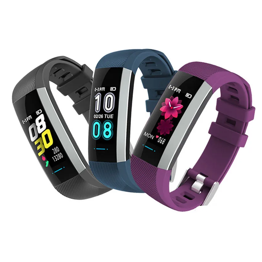 50 букв HR/кровяное давление Смарт часы фитнес трекер Браслет Smartband для IOS/Xiaomi/Honor VS Mi