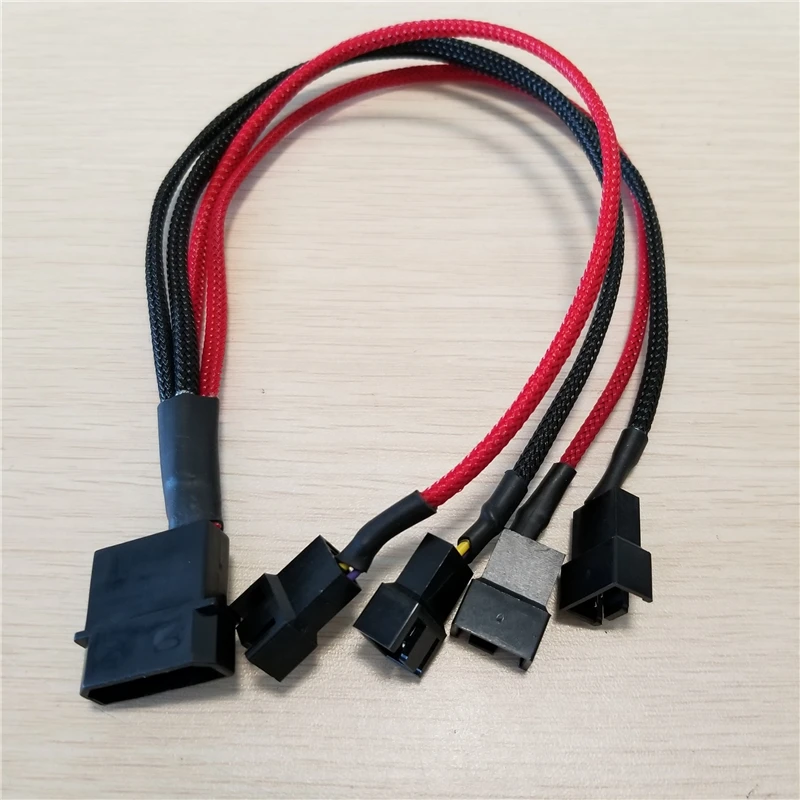 10 шт./лот DIY IDE Molex 4*12 В 4 контактный разъем (2 Контактный провод) вентилятор
