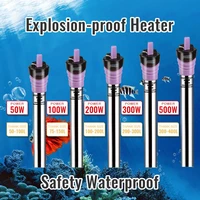 new 50500w aquarium heater rod stainless steel adjustable 18 34degree celsius to control temperature heat water for fish tank