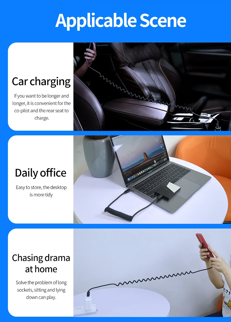 Retractable Micro USB Cable C To USBC Kabel for Samsung Xiaomi Redmi Note20 S21 Phone 3.0 Quick Charge USB-C Charger | Мобильные