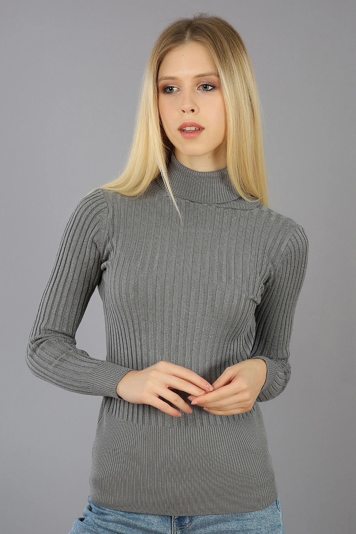 

FISHERMAN COLLAR FTLL WOMEN KNITWEAR SWEATER