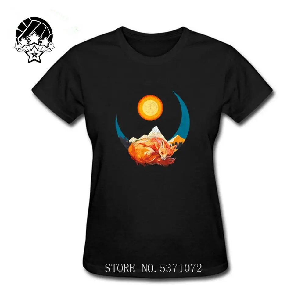 Женская одежда в стиле Харадзюку с изображением спящей лисы 2020 белая женская