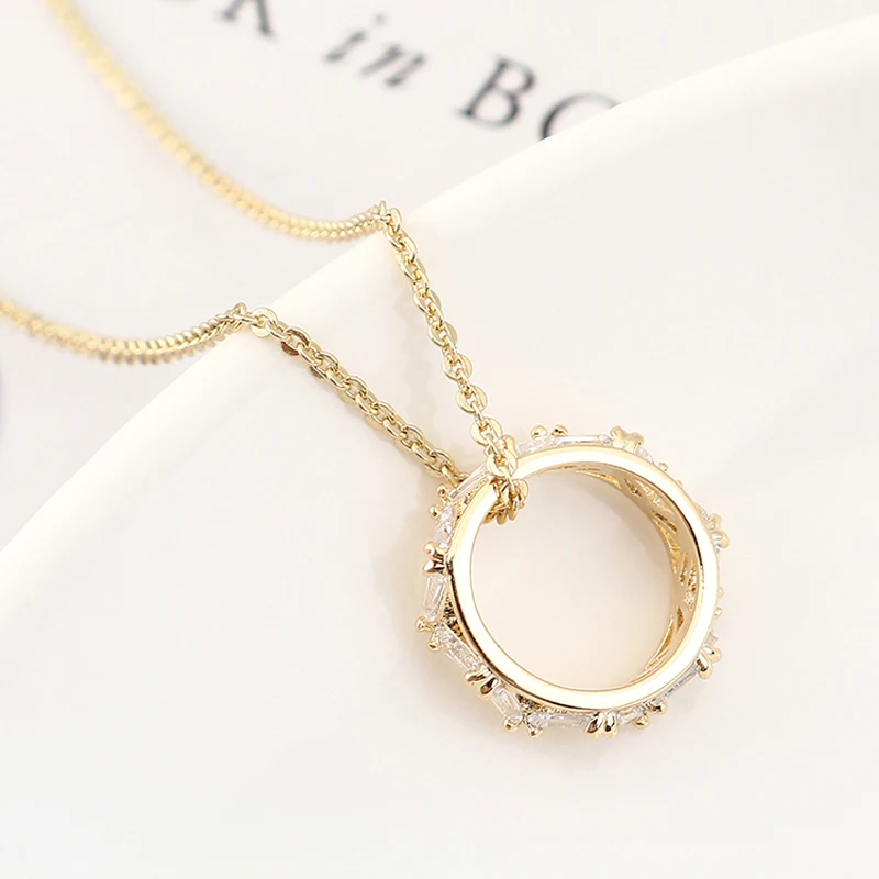 Ожерелье из циркона высокого класса Колесо Фортуны| |