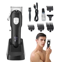 resuxi jmp1 professional imitation leather trimmer hair electric wireless mens hair cutting trimmer rechargeable hair trimmer