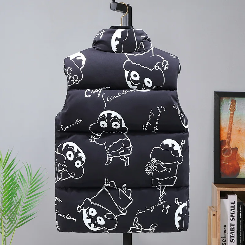 Зимние жилеты с хлопковой подкладкой женский корейский жилет свободного кроя