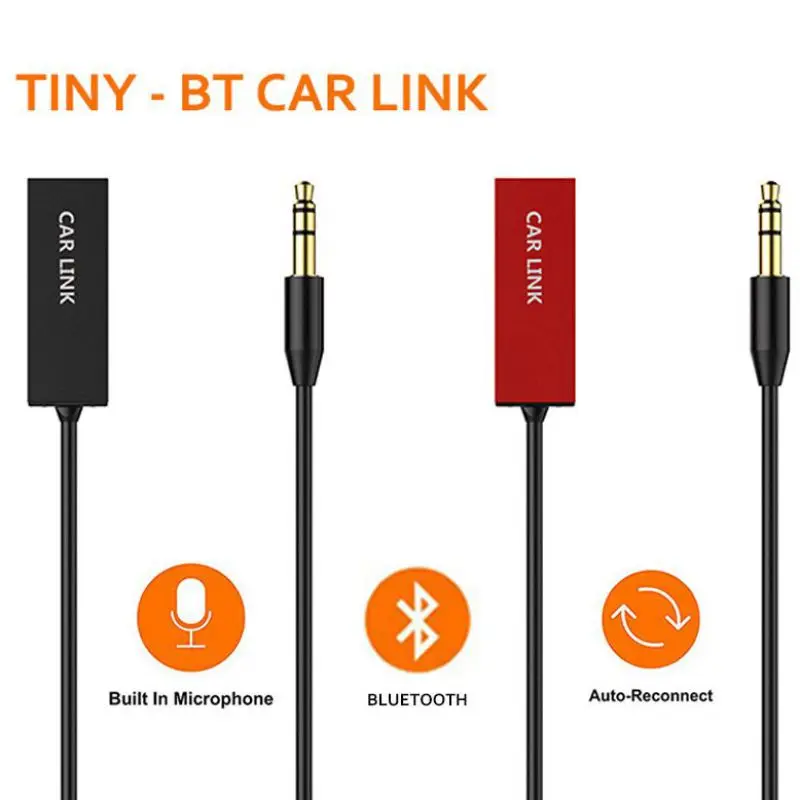 

1pcs USB Car Audio Wireless Bluetooth Receiver Music Adapter With 3.5mm Microphone Auxiliary Jack Audio Receiver