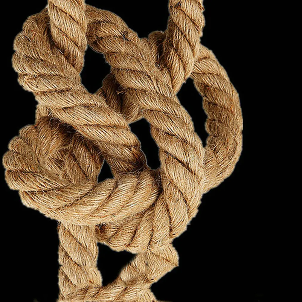 Hemp Rope Pendant Lights Vintage Retro Loft Industrial Hanging Lamp for Living Room Kitchen Home Light Fixtures Decor Luminaire | Освещение