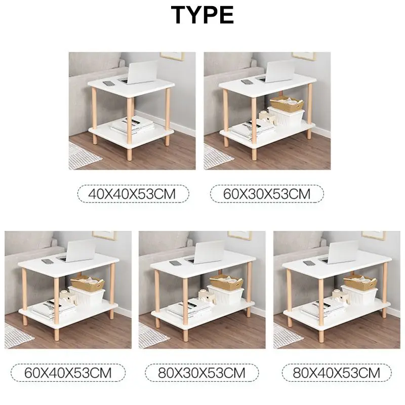 

Nordic Style Solid Wood Coffee Table Living Room Sofa Side Table Small Dining Desk Creative Square Tea Table Home Furniture