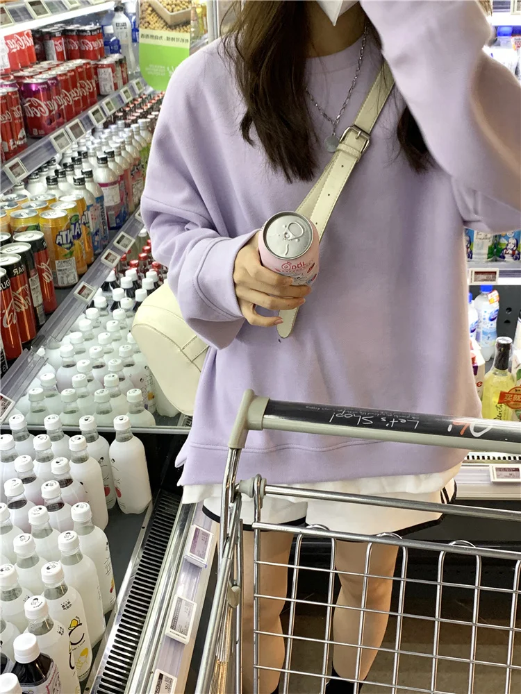 Женский свободный свитер из двух предметов осенне-весенний Тонкий Топ с длинным