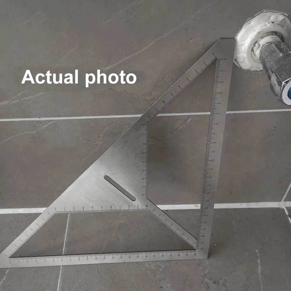 

Multifunctional Floor Drain Ruler New Bricklayer Tool Stainless Steel Triangle Ruler Measuring Fast Hand Flower Tile Ruler