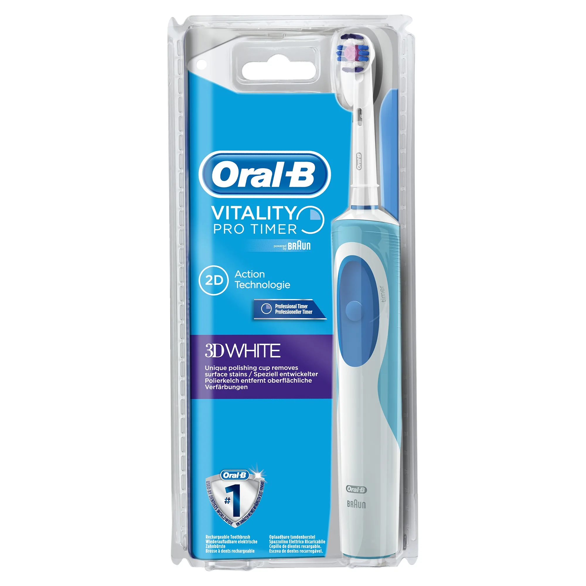 Электрическая зубная щетка Oral-B Vitality 3D White 53019235