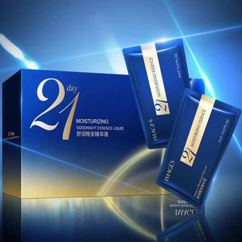 21 день Успокаивающая приятная Ночная увлажняющая эссенция для ночного