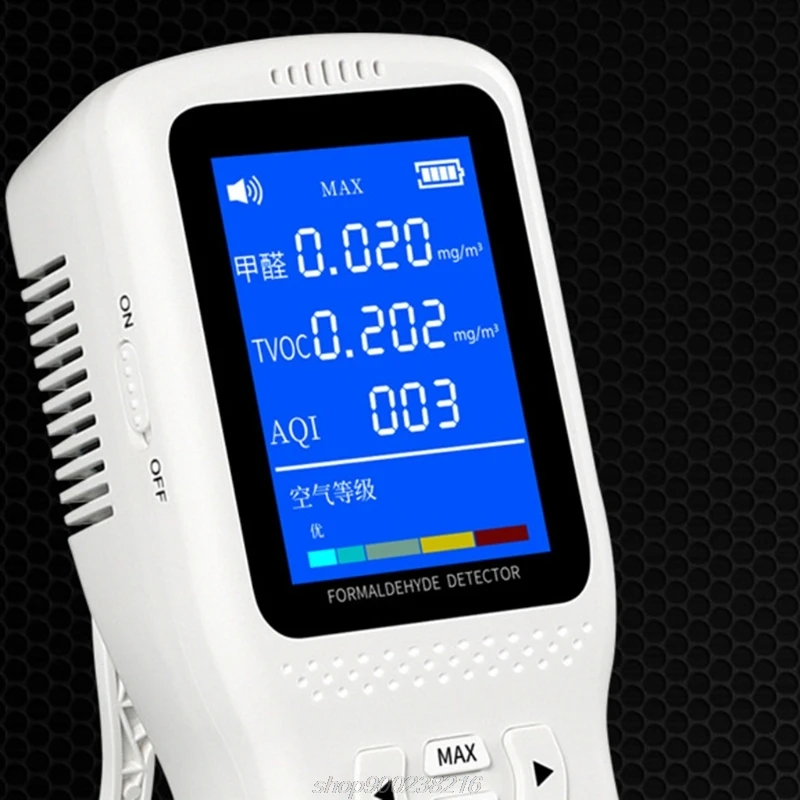 

TVOC HCHO Formaldehyde pollution index AQI Intelligent Digital LCD Formaldehyde Detector Protable Home Air A23 21 Dropship