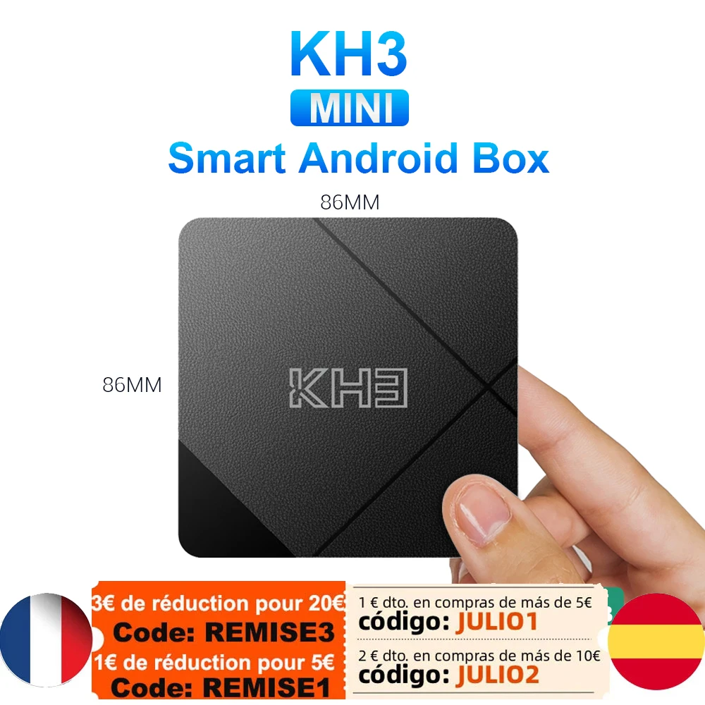 

ТВ-приставка Mecool, Android 10,0, KH3, 2 + 16 ГБ, Allwinner H313, 4 ядра, 2,4 ГГц, Wi-Fi, 100 Мбит/с, HDR