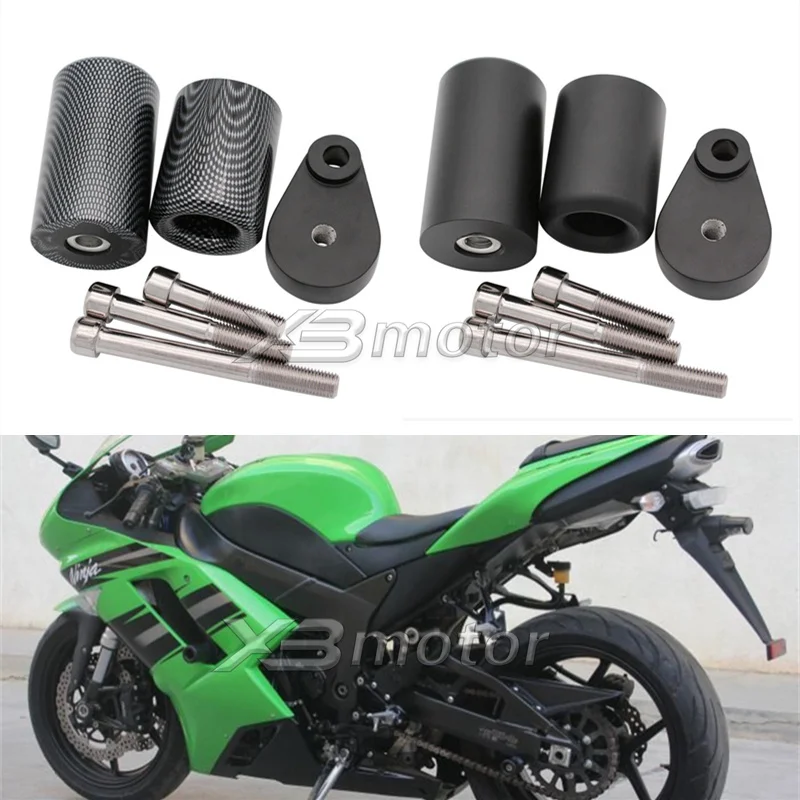 Мотоцикл без выреза рамы Ползунки Краш защита от падения для 2007-2008 Kawasaki Ninja ZX-6R ZX6R ZX 6R 636 2007 2008