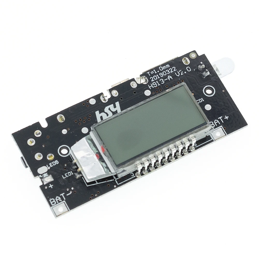 Двойной USB 5 в 1 а 18650 Мобильный Внешний аккумулятор зарядное устройство PCB модуль