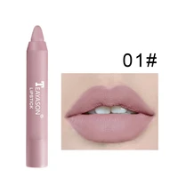 teayason 12 colors velvet matte lipstick waterproof sweatproof female makeup non stick lip gloss lipstick pencil cosmetics tslm2