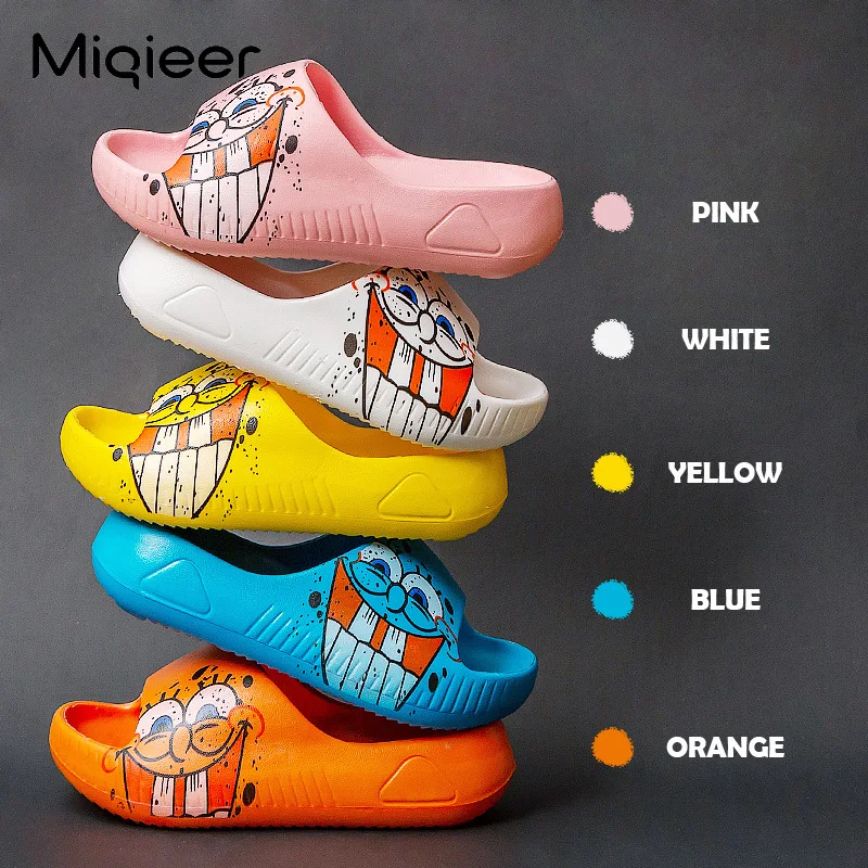 

Kids Slippers for Boys Girls Cartoon Soft EVA Anti-slip Bathroom Slippers Summer Children Indoor Home Shoes Baby Toddler Slides