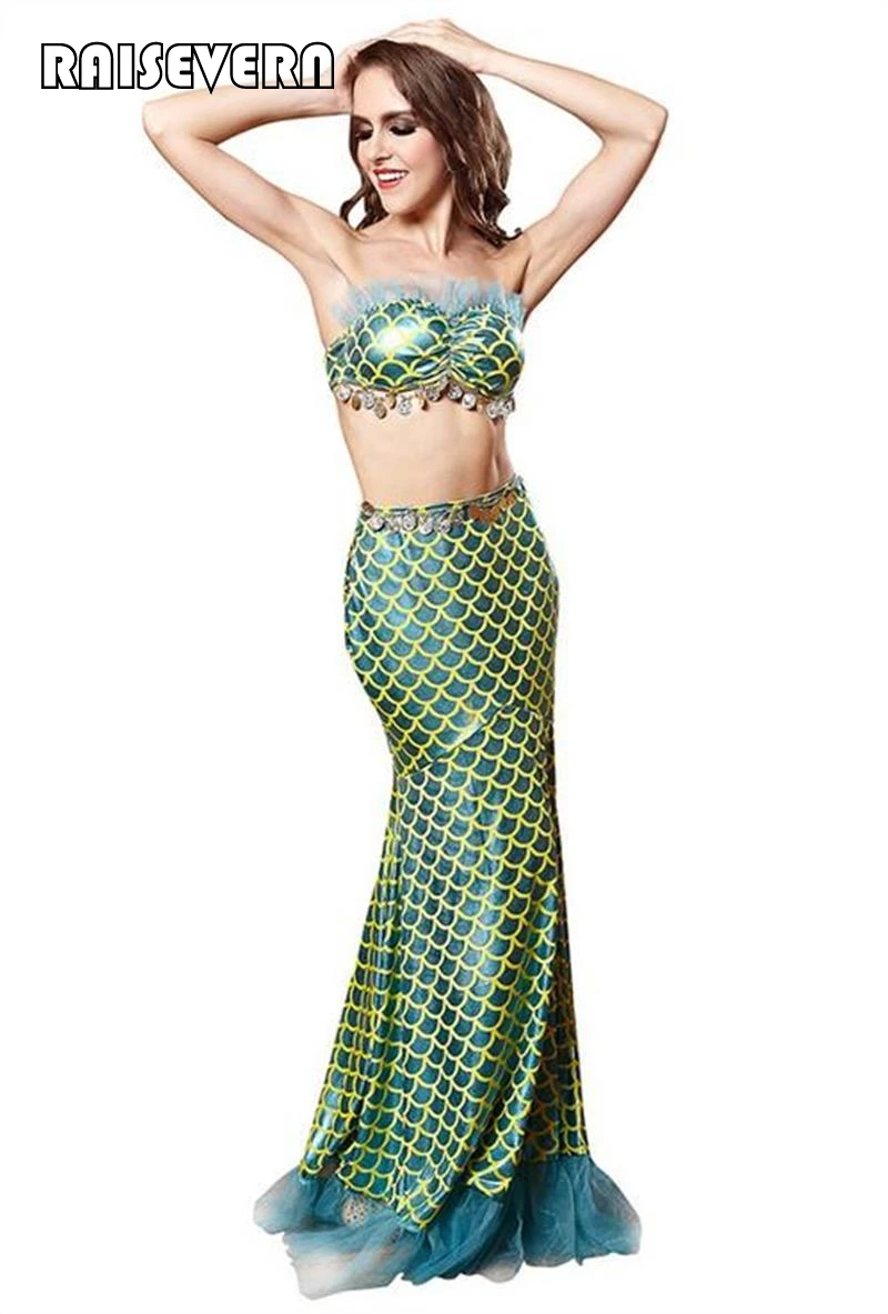 Новинка 2020 костюм с хвостом русалки платья для взрослых женщин фантазия