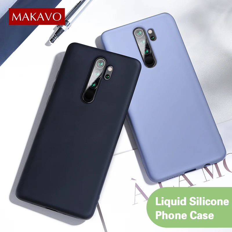 Чехол для Xiaomi Redmi Note 8 Pro жидкий силиконовый резиновый мягкий чехол Note8 чехлы