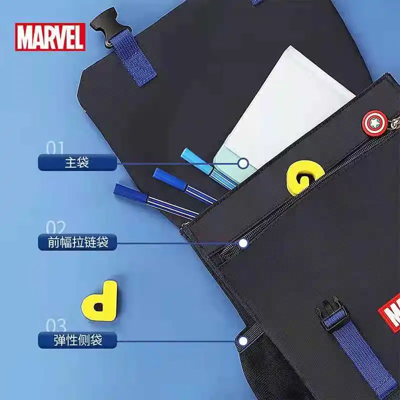 2021 Disney Kindergarten Backpack For Boys Primary School Student Shoulder Orthopedic Bags Spider Man Captain America Mochilas