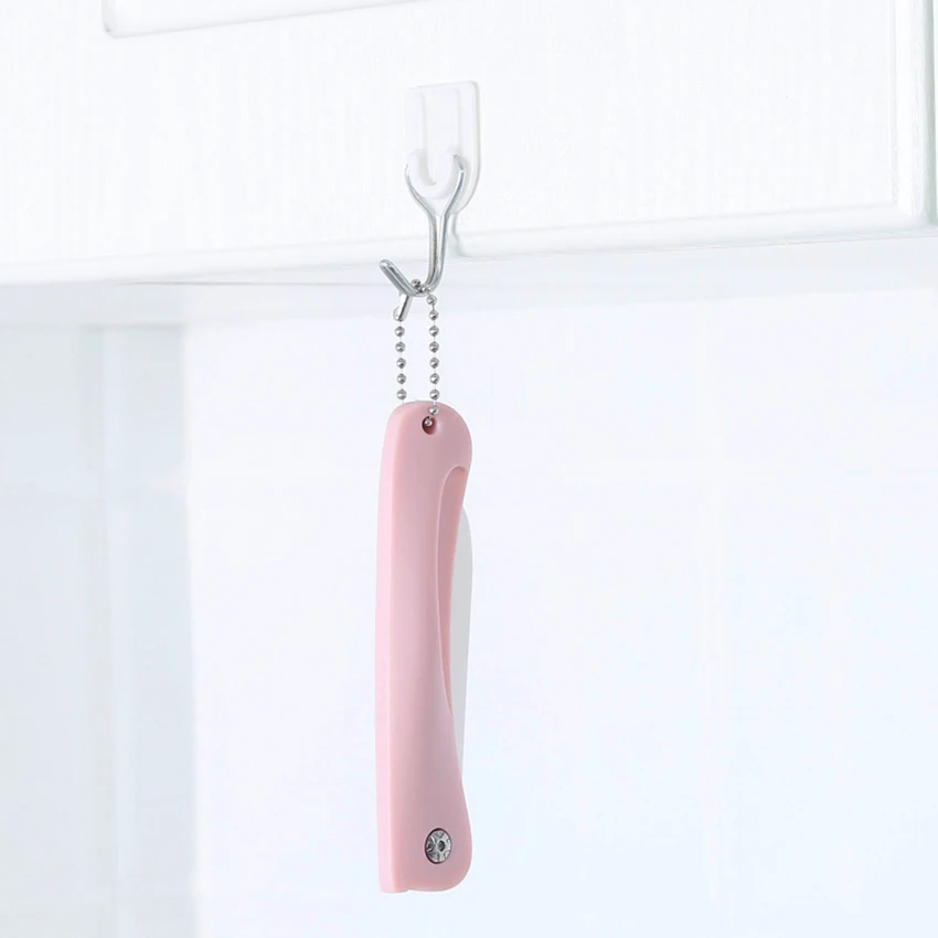 Портативный Керамический складной нож для чистки овощей и фруктов с цепью резки