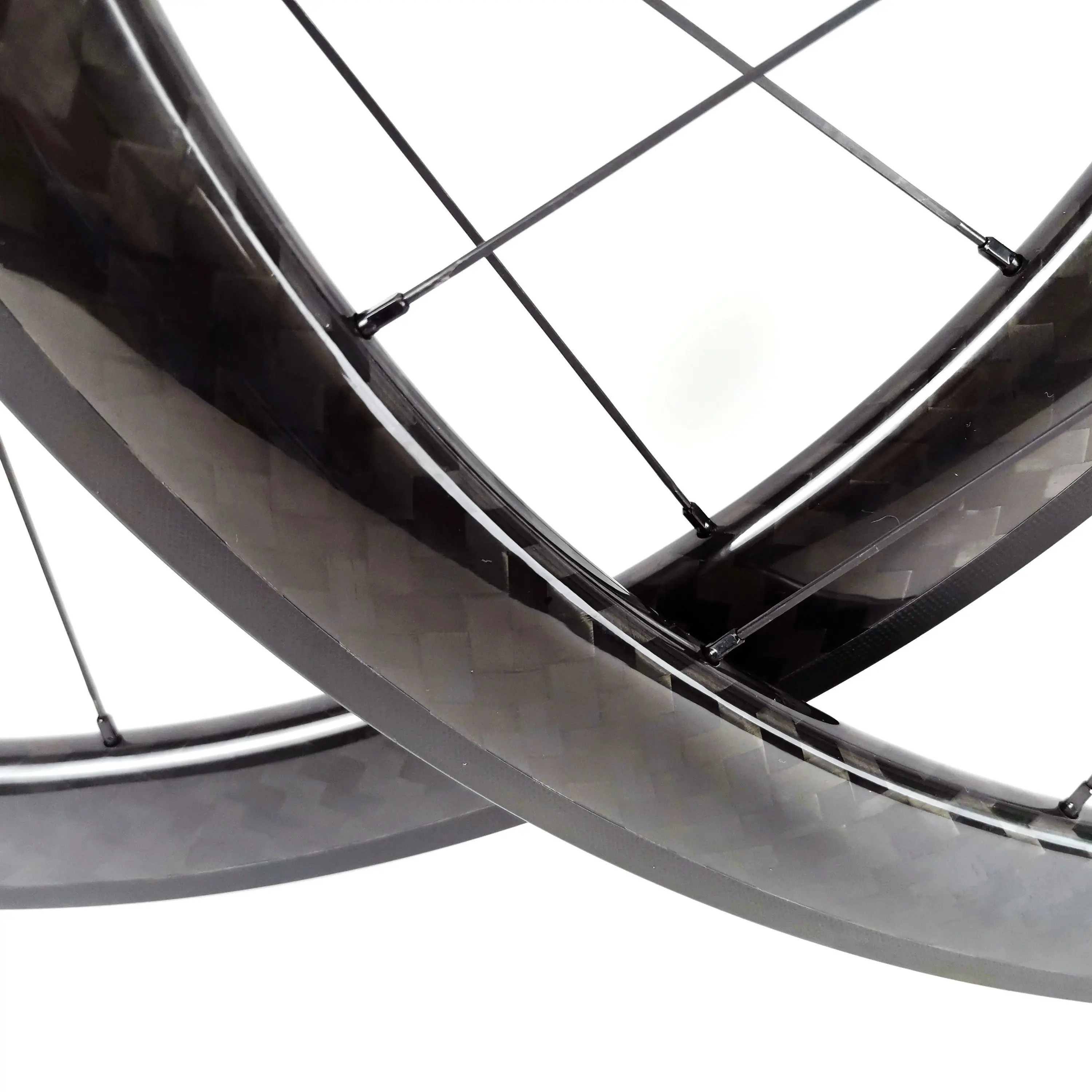 

700C carbon wheels 25mm width 50mm depth clincher/Tubular Road bike carbon wheelset with Powerway R36 hubs ,12K twill glossy