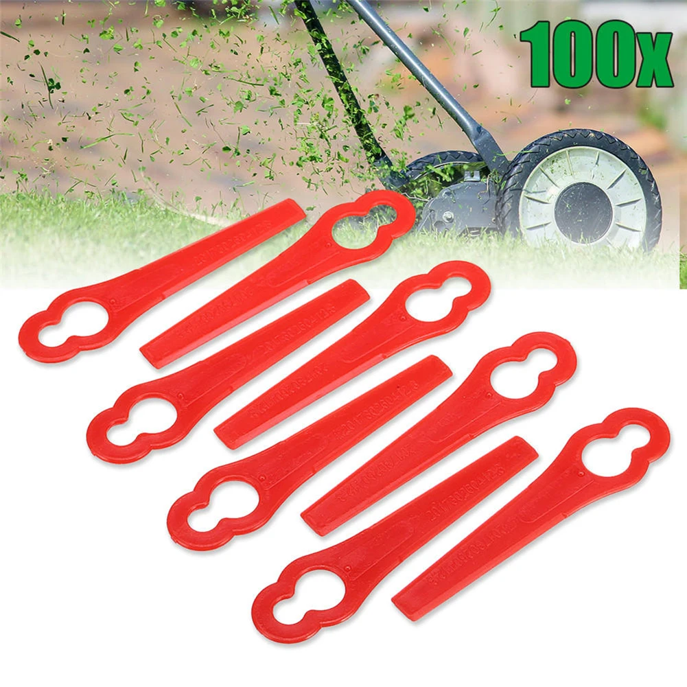 

50pcs Plastic Blade Cutter Replace for Trimmer Garden Lawn Mower Strimmer Blade Stihl-PolyCut 2-2 Cordless Grass Garden Crop