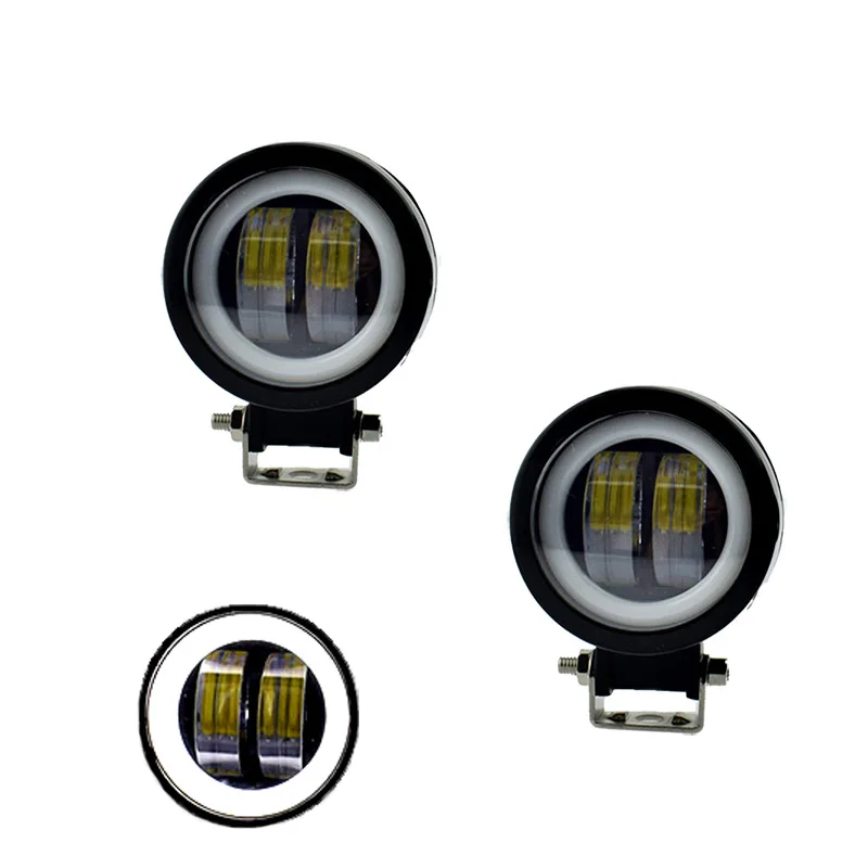 

Светодиодные фары для мотоцикла, 12 В 20 Вт, автомобильные рабочие фары, вспомогательные Противотуманные фары для езды по бездорожью, прожект...