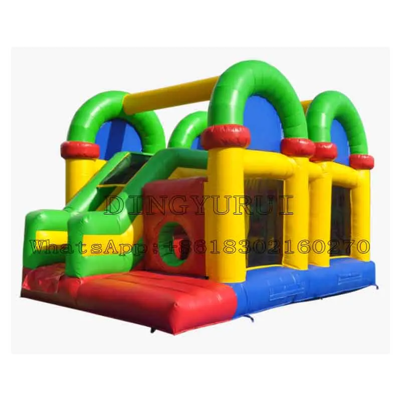 

ПВХ надувной батут комбо открытый замок для прыжков для развлечения детей