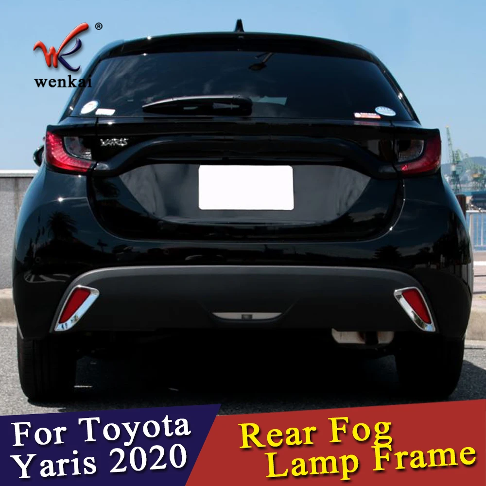 Подходит для Toyota Yaris 2020 2021 задний бампер противотуманная фара отражатель обшивка