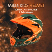 profession 2in1 detachable full face childrens sport bicycle helmet with tail light mtb mountain road casco bicicleta ciclismo