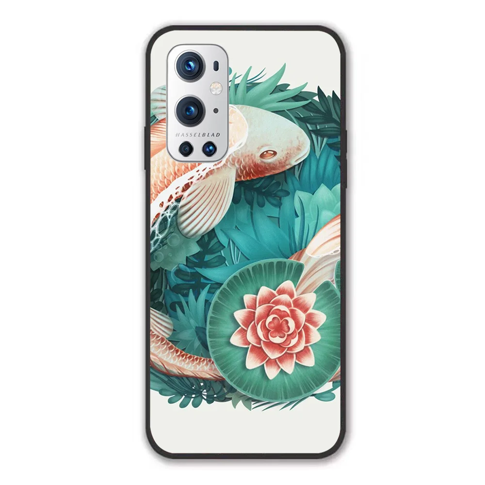 For OnePlus Fish Soft TPU Border OnePlus 7 7T 7Pro 8 8T 8Pro 9 9Pro Case