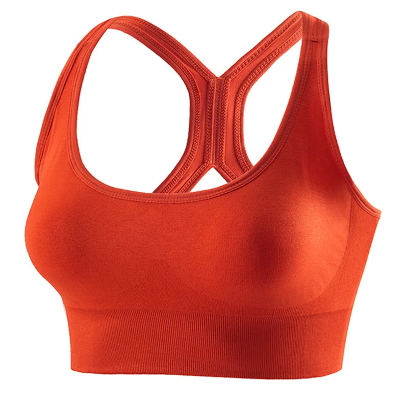 

Women Sports Bras Sexy Elastic Padded Gym Running skeep Bra Solid color Fitness Yoga Sport breathable Tops Underwear