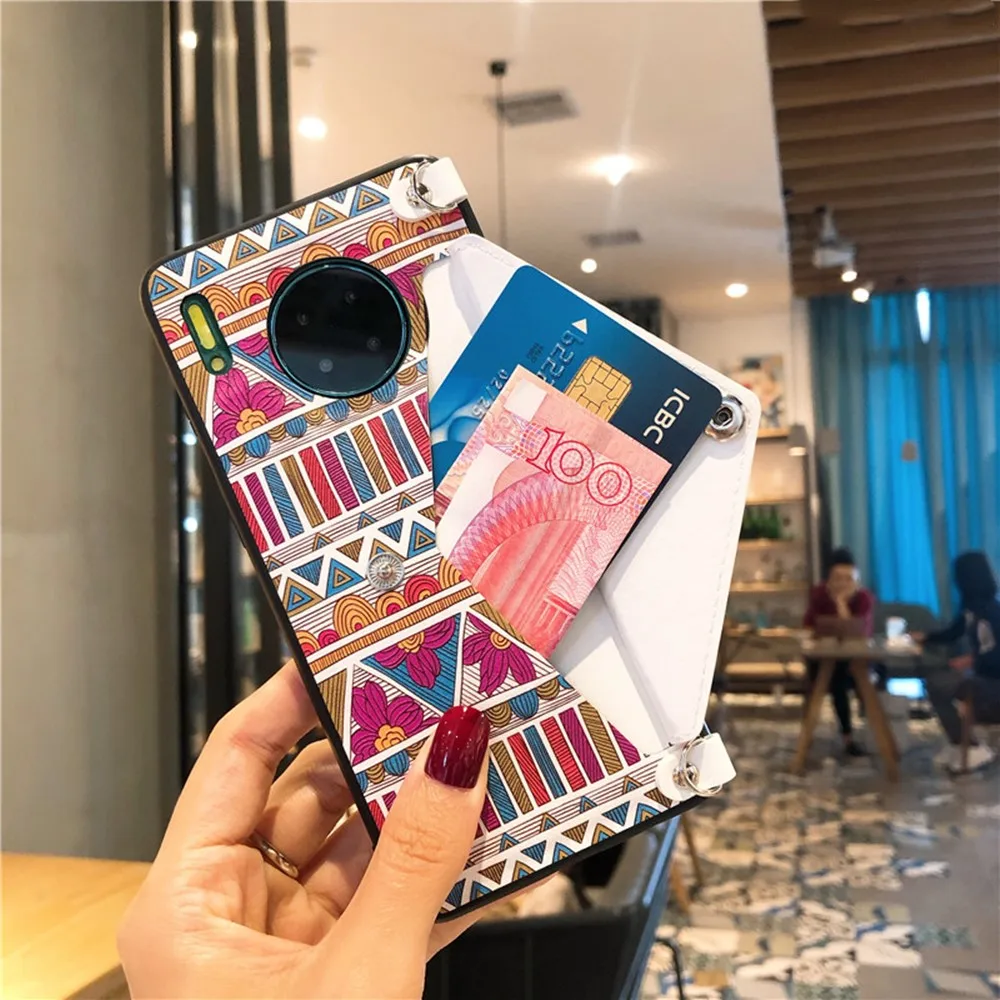 Ремешок для кошелька чехол для huawei P30 P20 mate 20 30 pro X honor 8x 9x pro 20 nova 5 4 3 модный наплечный ремешок из ТПУ+ поликарбоната