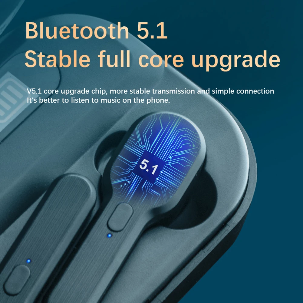 Bluetooth наушники Шум сокращения светодиодный цифровой Дисплей стерео HIFI