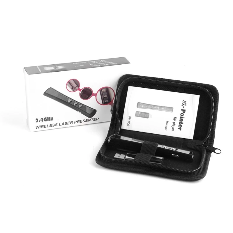 Viboton Pp900 2,4 ГГц Usb беспроводной ведущий ручка Указатель Ppt пульт дистанционного управления с красным для презентаций Powerpoint