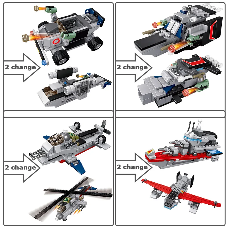 725 шт. Детский конструктор вертолет | Игрушки и хобби
