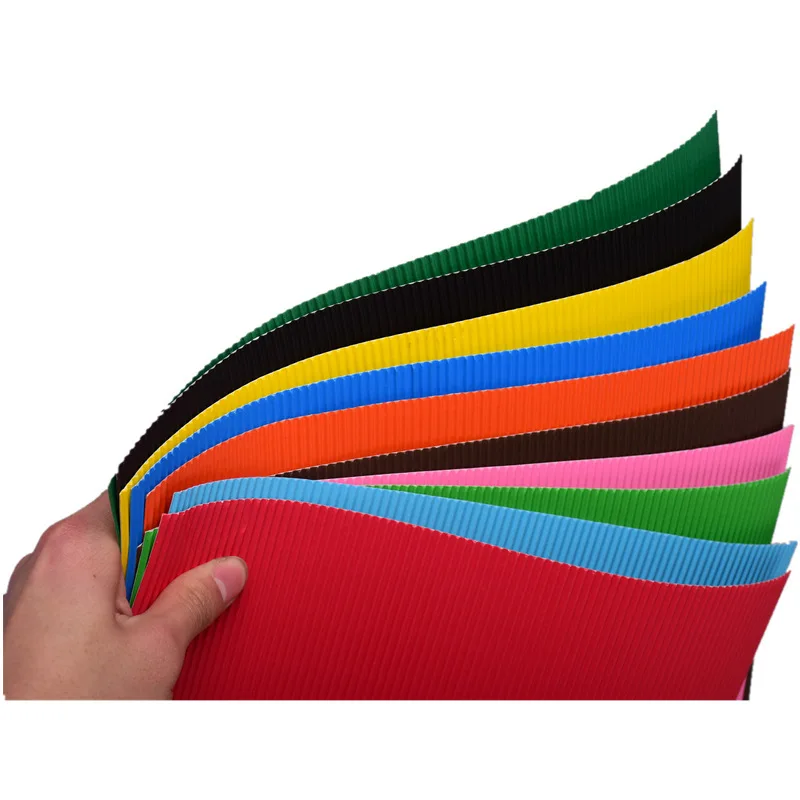 10 шт. цветная гофрированная бумага A4 цветов ручная художественная сделай сам