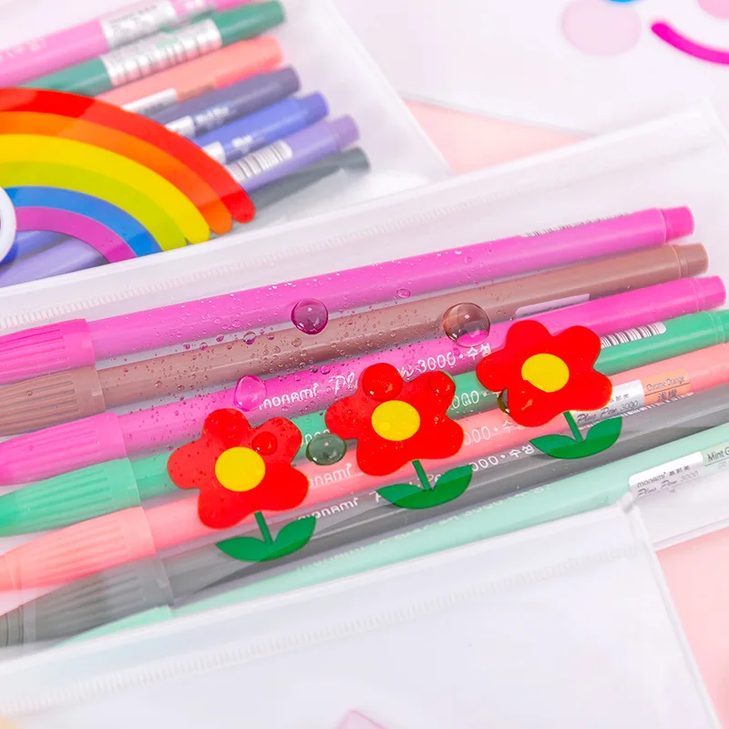 Мультяшная прозрачная ya элегантная Цветочная ручка сумка маленькая свежая