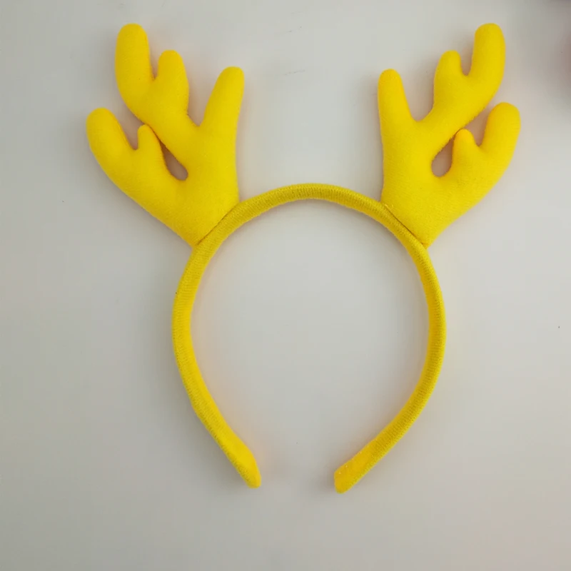 Красный зеленый олень Олень Рога головная повязка реквизит для косплея