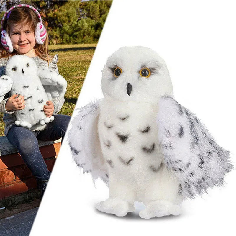 

12 Inch Premium Quality Douglas Wizard Snowy White Plush Hedwig Owl Toy Potter Cute Stuffed Animal Doll Kids Gift